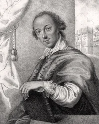 Horace Walpole, engraved by Bocquet, from 