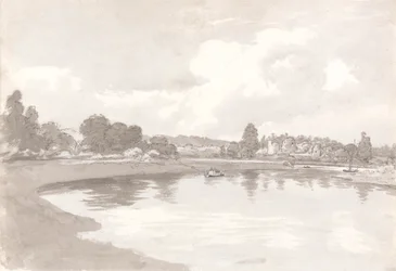 On the River Wye with Wilton Castle Ruins on a Bend in the River