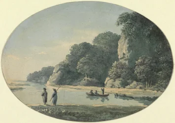River with Fisherman, 1792