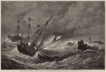 The Ramsgate Life-Boat, Morning After a Heavy Gale, Weather Moderating