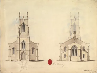 Design for the Proposed Church at Middlesborough, 1837