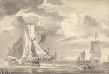 Various Shipping off the Coast