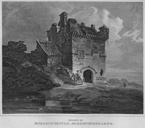 Remains of Morpeth Castle, Northumberland