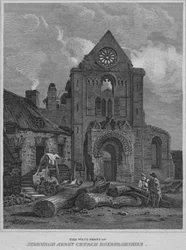 The West Front of Jedburgh Abbey Church Roxburghshire