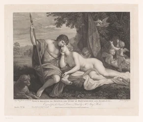 Venus Relating to Adonis the Story of Hippomenes and Atalanta
