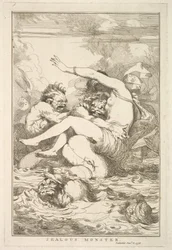 Jealous Monster from Fifteen Etchings Dedicated to Sir Joshua Reynolds