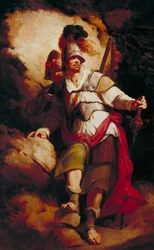 Sir Arthegal, the Knight of Justice, with Talus, the Iron Man (from Spenser