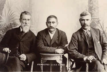William Australia Graham, King Mahuta Tawhaio and Tahuna Heirangi, June 1898