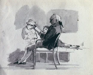 A Father Reading to his Children