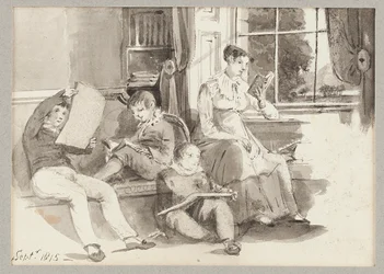 Jessy and three children, 1815