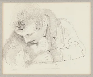 Man writing, 1825