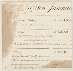 Tabulation Concerning George Law