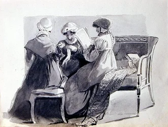 Three Women on a Sofa