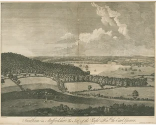 Trentham Hall: Engraving