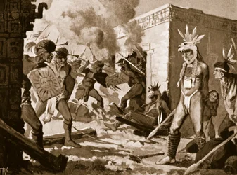 The Tutul-Xius Overthrowing Chichen Itza, Mexico