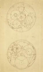 The movement of H.4, a longitude timekeeper designed and drawn by John Harrison, c.1760-72