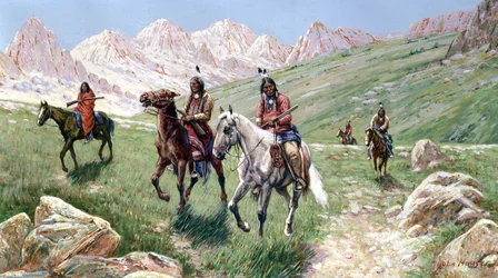 In the Cheyenne Country, 1896