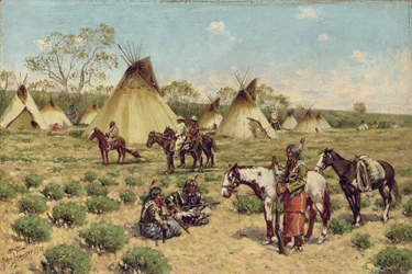 Sioux Encampment, Porcupine