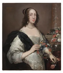 Elizabeth Wray, Baroness Norris, c.1638, overpainted c.1645