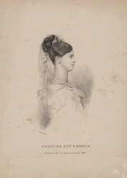 Frances Ann Kemble, litho by Childs und Inman