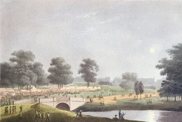 The View of the Fair in Hyde Park, engraved by Matthew Dubourg, 1st August 1814