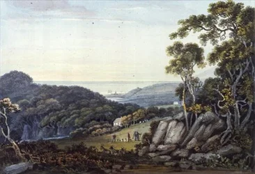 View from the Dargle to Bray, Glen of the Downs, Co. Wicklow, c.1822
