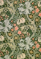 Golden Lily wallpaper, 1897