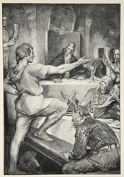 Beowulf Replies Haughtily to Hunferth, from 