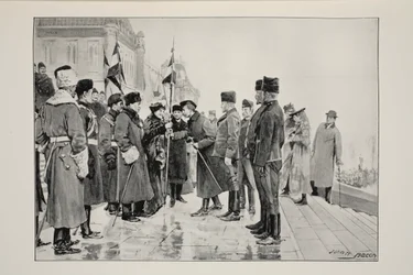 Lady Minto Presenting Colours to Herchmer