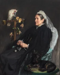 Old Lady and Her Pets