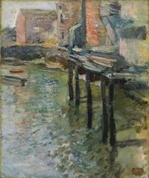 Deserted Wharf The Old Mill at Cos Cob, c.1900-1902