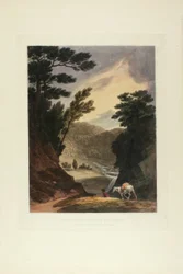 View Near the Schuylkill Falls, Pennsylvania, Plate Five of the First Number of Picturesque Views of American Scenery