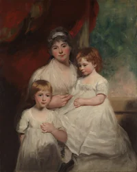 Mrs. John Garden Ann Garden and Her Children