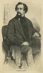 Charles Dickens, Engraved by Bobbett-Hooper, from Harpers New Monthly Magazine, c.1864