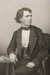 John Bartholomew Gough, engraved by D.J. Pound from a photograph, from 