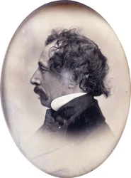 Profile Portrait of a Gentleman, Identified as Charles Dickens