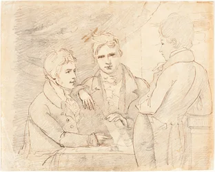 Young Gentlemen in Conversation
