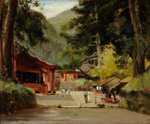 Entrance to the Mausoleum of Jyemiten, Nikko, Japan