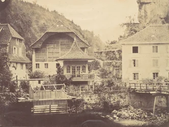 View in Switzerland, 1850s