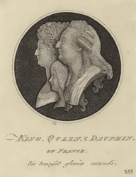 The King, Queen and Dauphin of France