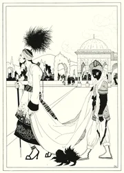 Illustration for The Story of Aladdin and the Wonderful Lamp (litho)