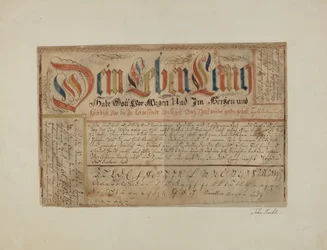 Fractur Illuminated Writing