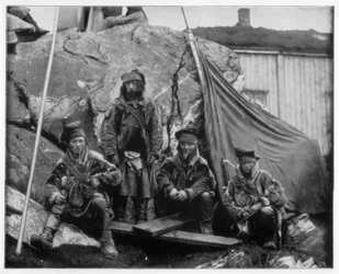Group of Lapps, Norway, late 19th century