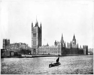 Houses of Parliament, London, Late 19th Century