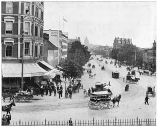 Pennsylvania Avenue, Washington DC, late 19th century