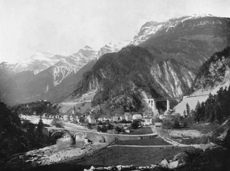 St Gotthard Pass and Bridge, Switzerland