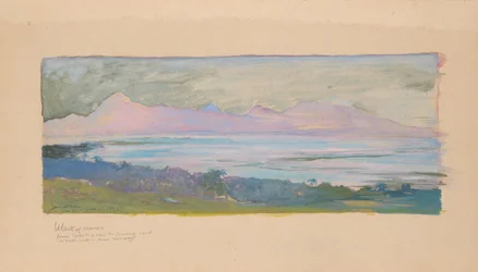 The Island of Moorea Looking across the Strait from Tahiti, January 1891