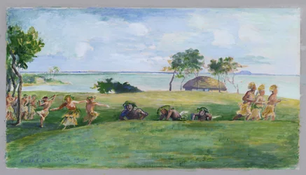 Military Dance in Samoa