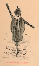 A Clerical Weathercock, c. 1860, c. 1860
