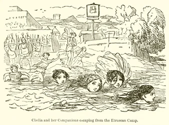 Claelia and her Companions Escaping from the Etruscan Camp